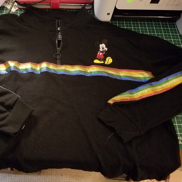 Disney Mickey Mouse Sweatershirt 3xl (21) Black - Picture 1 of 4